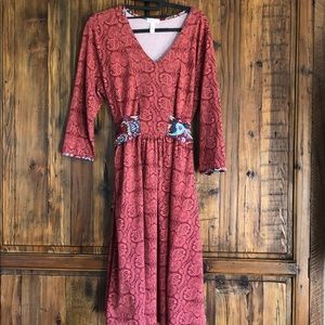 Matilda Jane Dress Women Large Paiseley print